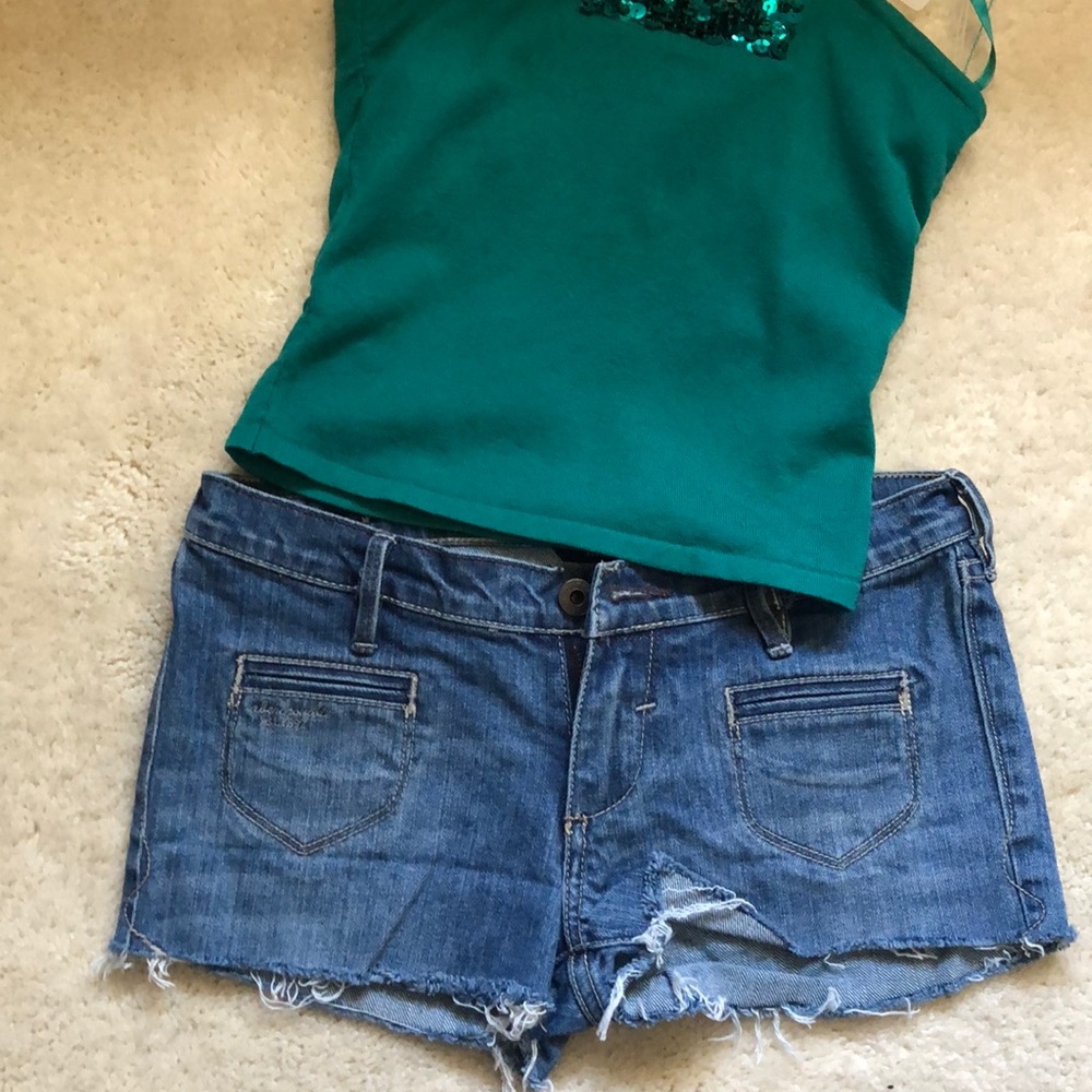 Abercrombie jeans shorts size 14